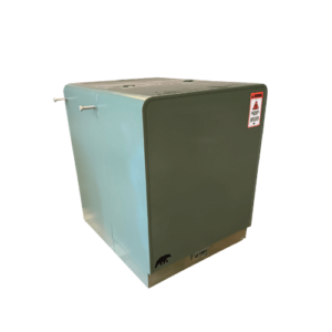 Single-phase pad-mount transformer, 167 to 500 kVA, green steel cabinet